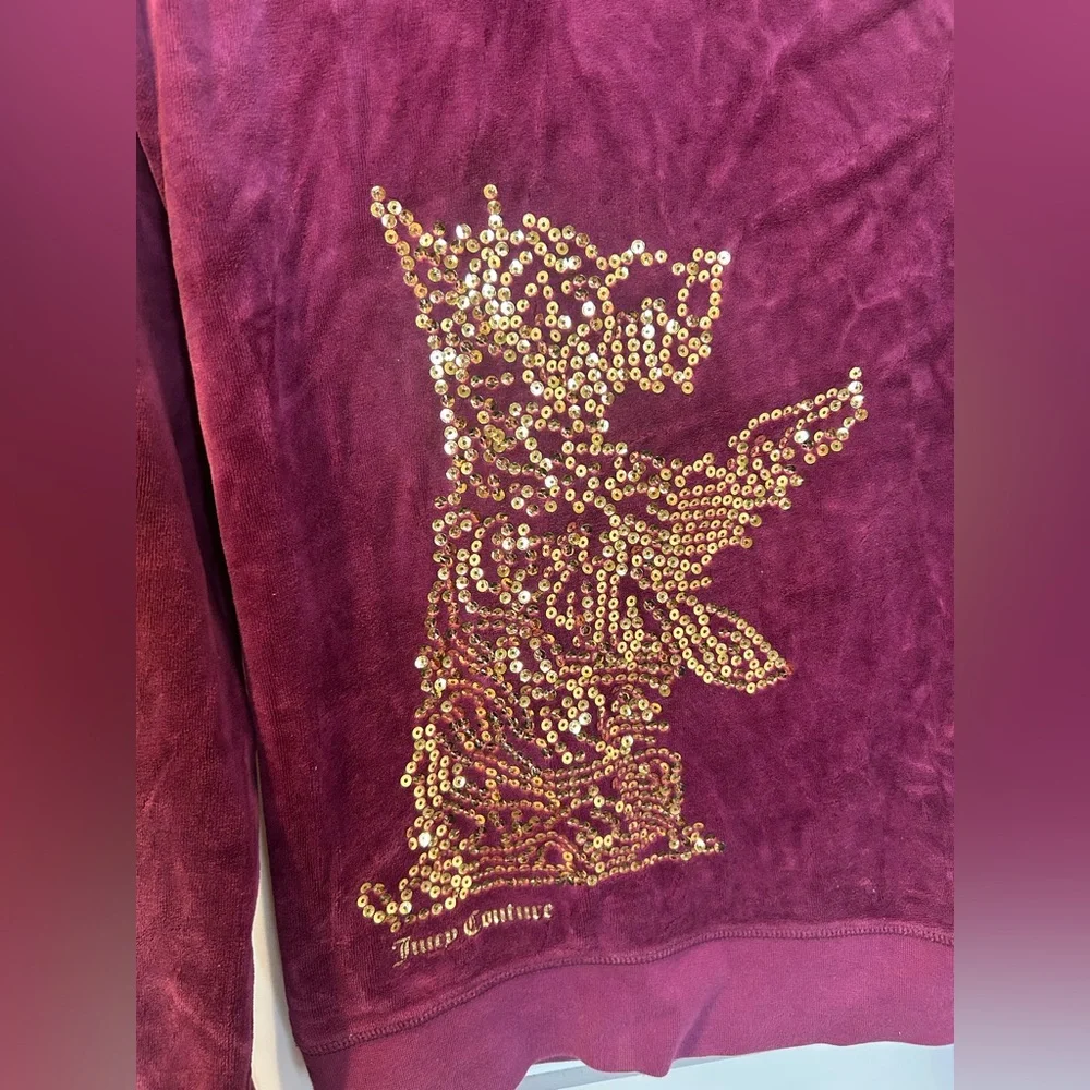 Juicy Couture Deep Purple Velour Jacket - Picture 5 of 6